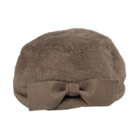 Vintage 1960s BelMar Taupe Fur Felt Pillbox Hat with Bow, The Dayton Co Merri Soie Finish, Mid-Century Ladies Accessory