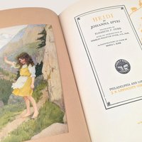 1919 Heidi Johanna Spyri Hardcover Book
