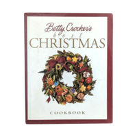 Vintage 1999 Betty Crocker's Best Christmas Cookbook, Hardcover Holiday Baking & Cookie Recipes, Festive Entertaining