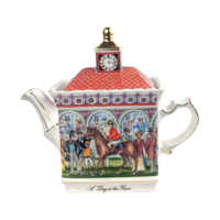 Vintage Sadler Teapot, A Day at the Races English China, Collectible Equestrian Novelty Teapot, Horse Racing Gift, Made in England