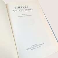 1967 Shelley Poetical Works Hardcover Book with Dust Jacket