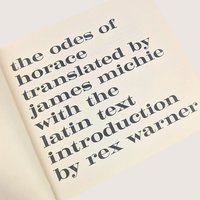 1963 The Odes of Horace Latin Text Bilingual Hardcover Book