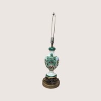 Vintage Mid Century Italian Capodimonte Style Cherub Ceramic Table Lamp