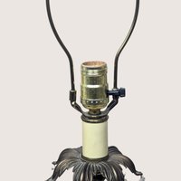Vintage Mid Century Cut Glass Crystal Prism Table Lamp