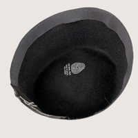 Vintage Sonni San Francisco Black Wool Metallic Gold Cocktail Brim Hat