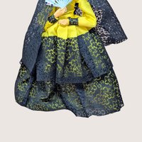 1960s Spanish Flamenco Style Fabric Souvenir Doll