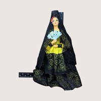 1960s Spanish Flamenco Style Fabric Souvenir Doll