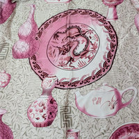 Vintage Asian Pottery Print Silk Scarf