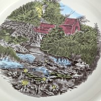 Vintage Johnson Brothers The Friendly Village Ceramic Pie Plate