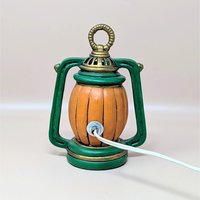 Vintage Ceramic Jack-O-Lantern Pumpkin Lantern Light