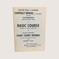 1959 Auto Bridge Solitaire Bridge Game