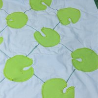 Vintage Handmade Frog Lilypad Fabric Game