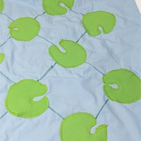 Vintage Handmade Frog Lilypad Fabric Game