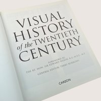 1999 Visual History of the Twentieth Century Hardcover Terry Burrows Book