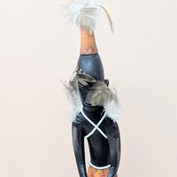 Vintage Hand Carved African Tribal Figure