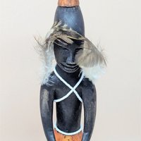 Vintage Hand Carved African Tribal Figure