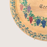 1956 Norwegian Rosemaling Hand Painted Wooden Decorative Plate