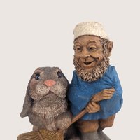 1999 Tom Clark Clean Sweep Gnome Figure Dual Signed
