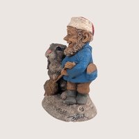 1999 Tom Clark Clean Sweep Gnome Figure Dual Signed