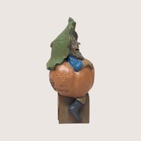 1991 Tom Clark Peter Signed Gnome Pumpkin Figurine