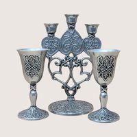 1996 Carlson Forevermore Pewter Set