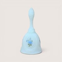 Vintage Fenton Hand Painted Blue Glass Bell