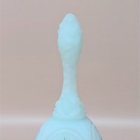 Vintage Fenton Hand Painted Blue Glass Bell