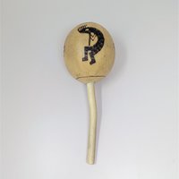 Vintage Trio of Hand Etched Maracas