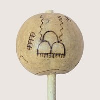 Vintage Trio of Hand Etched Maracas
