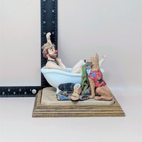 1980s Ron Lee A Hard Day's Bath Sample Figurine