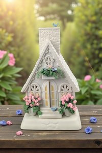 2002 Dept 56 "The Easter Chapel" Porcelain Tealight Holder