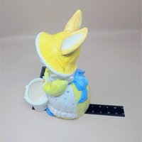 1990s Dept 56 Ceramic Rabbit Planter