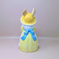 1990s Dept 56 Ceramic Rabbit Planter