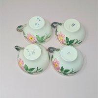 1950s Franciscan Desert Rose Tea Cup Set
