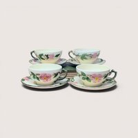 1950s Franciscan Desert Rose Tea Cup Set