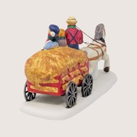 1995 Lemax Dickensvale Porcelain Hay Carriage Ride