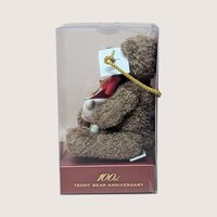 2002 Lenox American Bears Plush and Porcelain Ornament Set