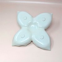 1960s Holland Mold Ceramic Four Part Leaf Dish