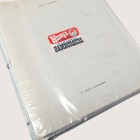 1980s Wendy's Employee Instruction Training Manual 3 Ring Binder