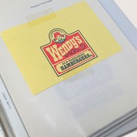 1980s Wendy's Employee Instruction Training Manual 3 Ring Binder