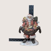 1980s Vintage Ceramic Hand Painted Santa Claus Figurine