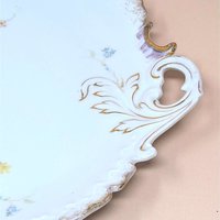 1890s RC Rosenthal German Porcelain Handled Plate