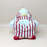 1990s Dept 56 Winter Silhouettes Cat Nap Santa Figurine