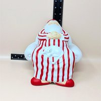 1990s Dept 56 Winter Silhouettes Cat Nap Santa Figurine