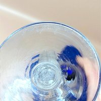 1989 Dan Dechard Signed Studio Art Glass Cobalt Blue Trumpet Vase