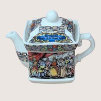 1990s Sadler King Arthur Camelot Sir Lancelot Porcelain Novelty Teapot 