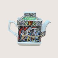 1980s Sadler Porcelain Robin Hood Castle Storybook Novelty Teapot 