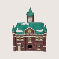 1988 Dept 56 Christmas in the City City Hall Village Building