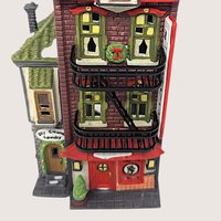 1990 Dept 56 Christmas in the City Wongs in Chinatown Village Building