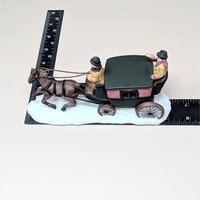 1990 Dept 56 Heritage Village Dover Coach Porcelain Figurine